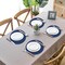 100 Pieces Navy Blue Paper Place Mats Blue Round Disposable Table Mats Decorative Placemats for Wedding Bridal Shower Navy Blue Birthday Party Dining Decor